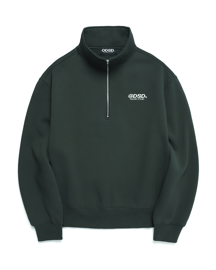 ODSD LOGO SWEAT HALF ZIP-UP - NAVY | ファッション通販サイト NUGU