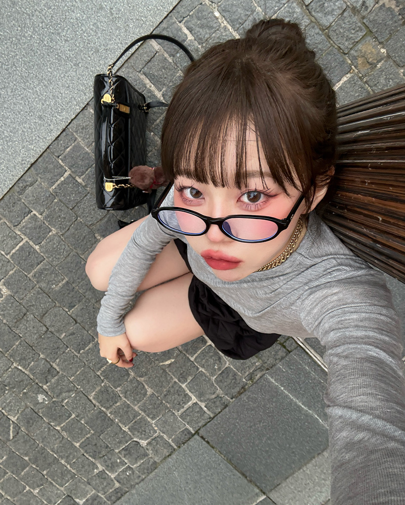 オーバルメガネ