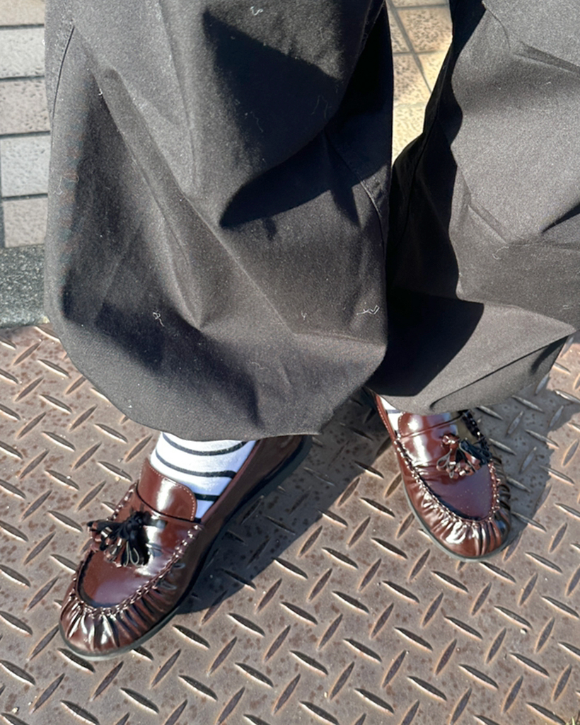 クラシックシャーリングローファー