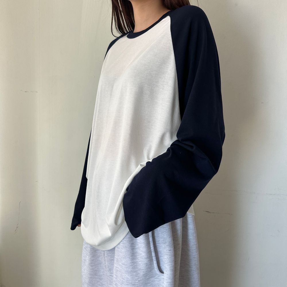 ラグランオーバーサイズ長袖Tシャツ | ファッション通販サイト NUGU