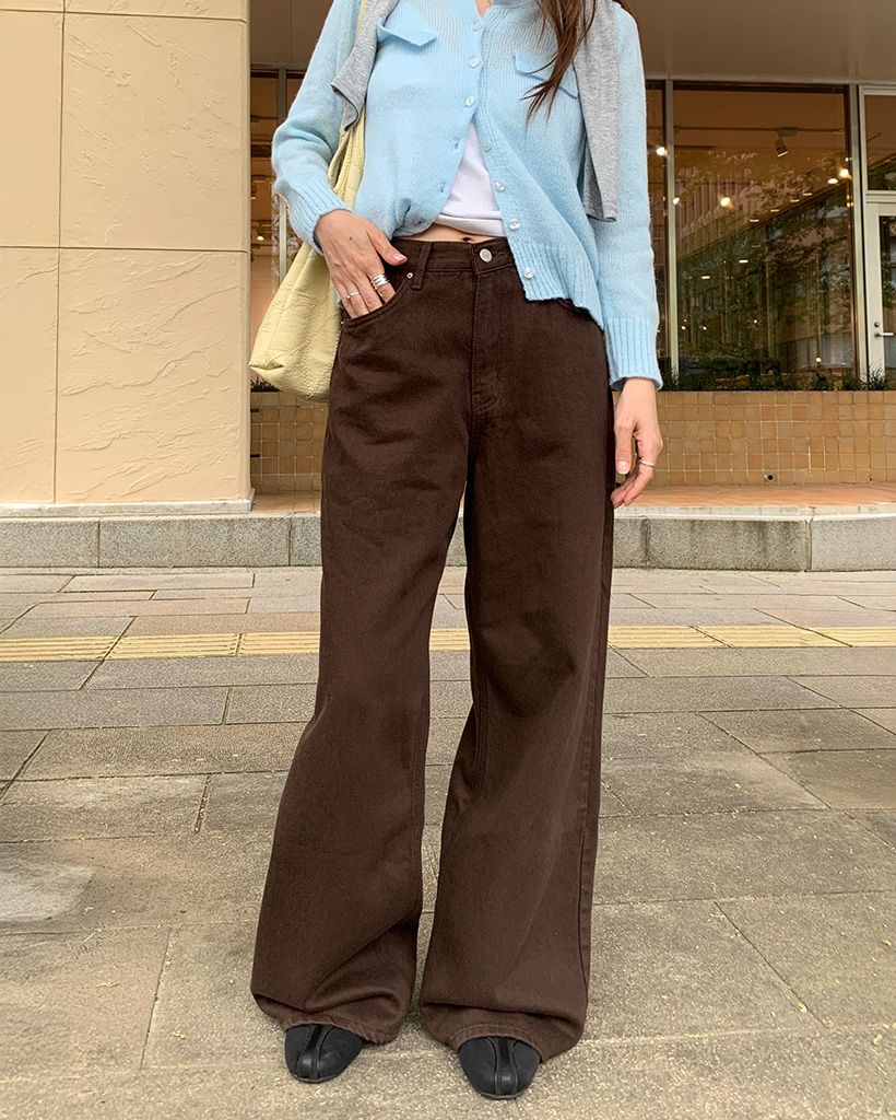 ワイドコットンパンツ