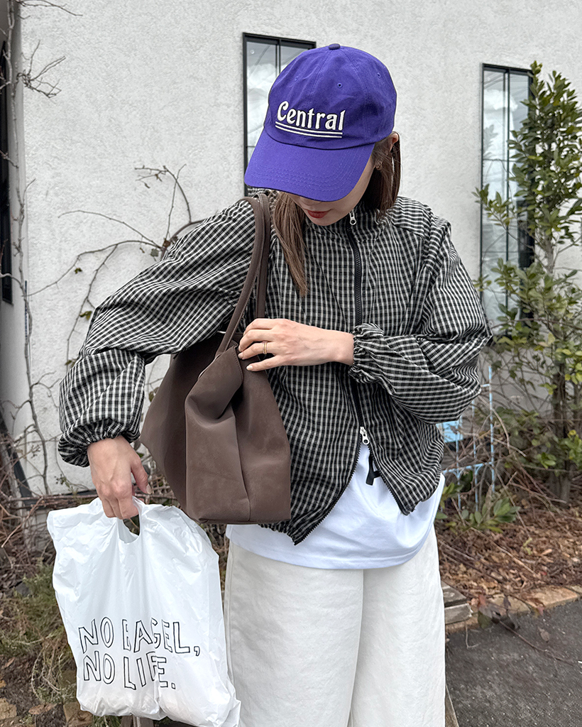 チェックフードジャンパー