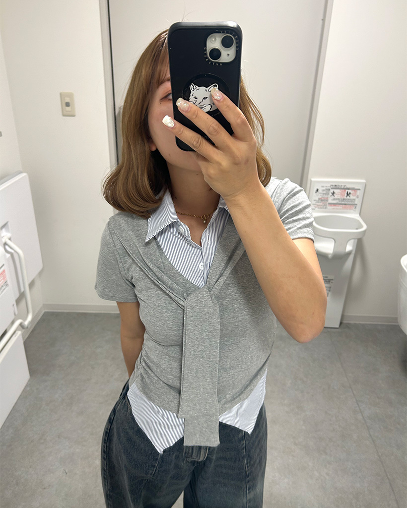 タイレイヤード半袖シャツ