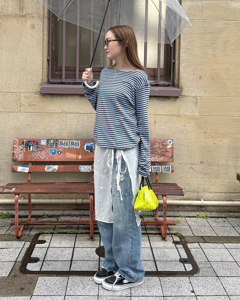 フラワーリンクルラップスカート