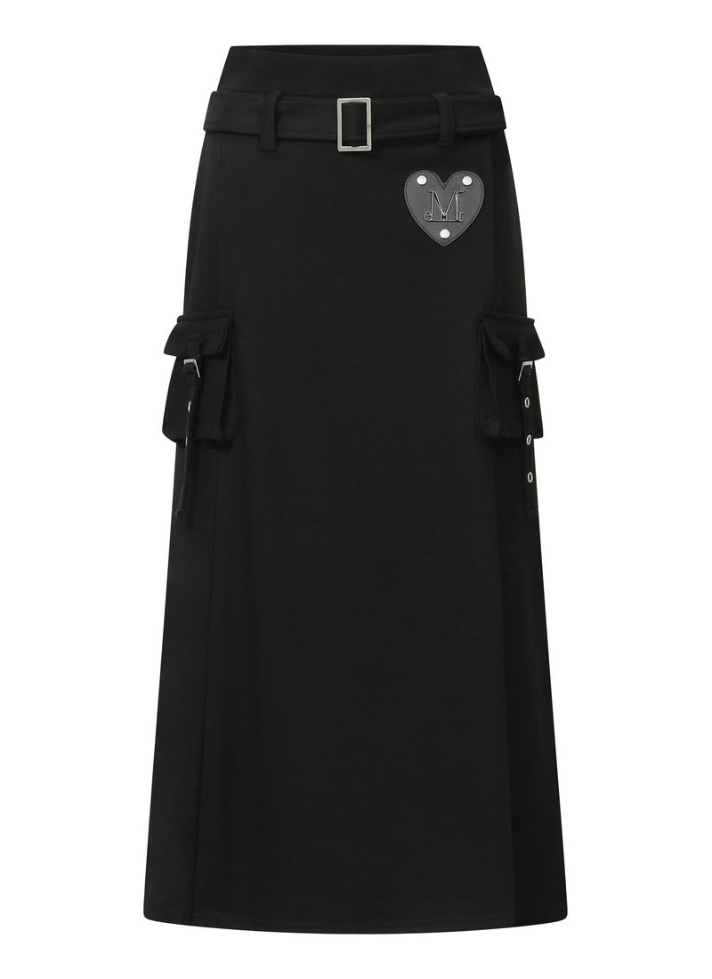 jichoi COMFORT] 24-002 SLIM SKIRT PANTS - BLACK | ファッション通販