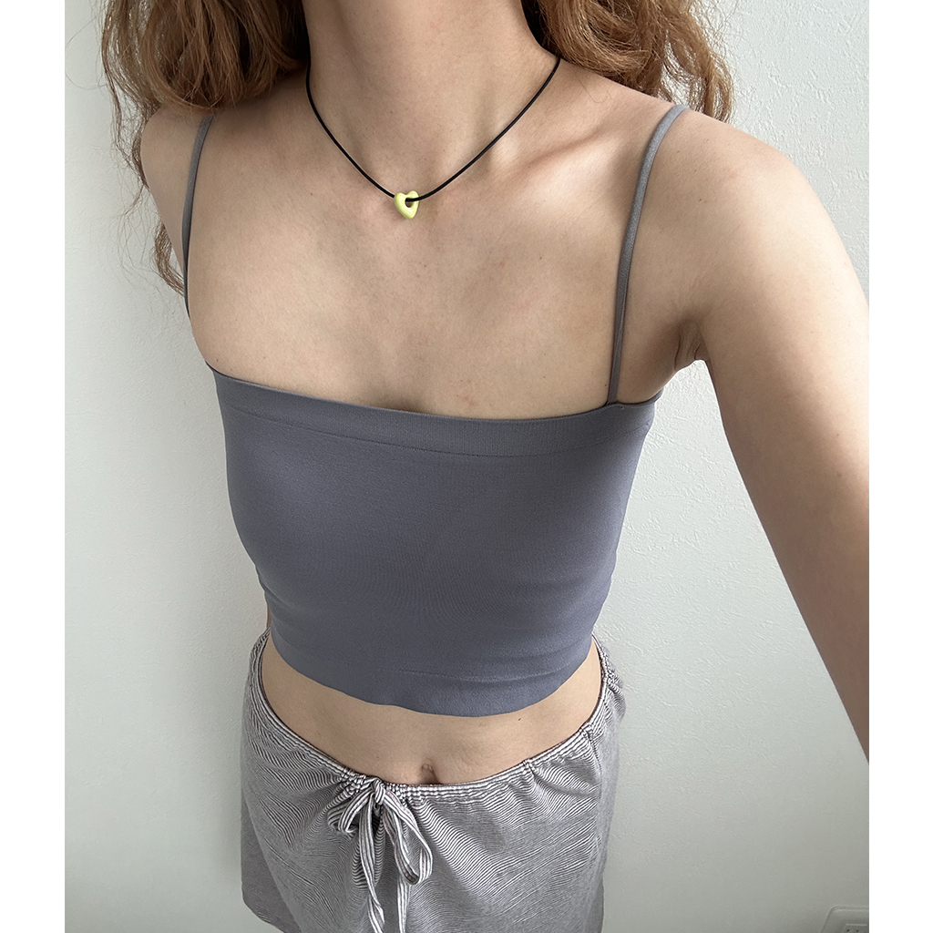 ベーシックブラキャミトップ