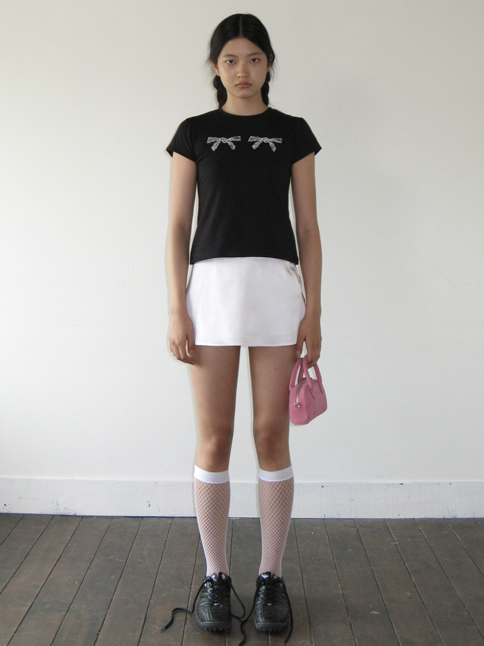 Ribbon T-Shirts (Black)