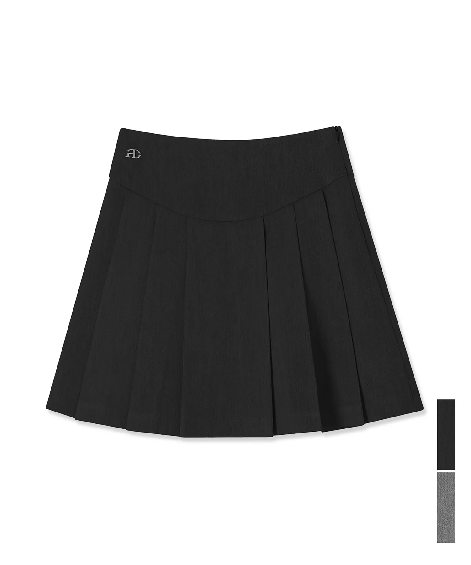 Slim Mini Pleats Skirt - 2COL