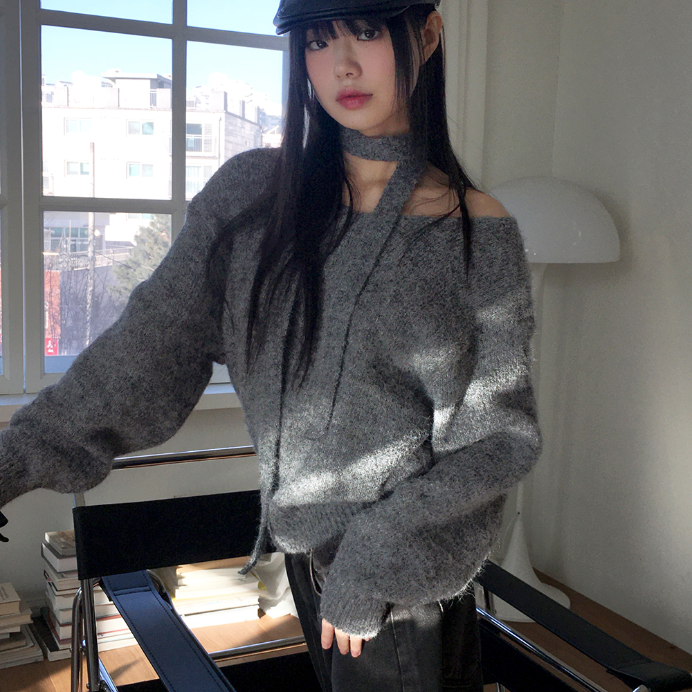 縦ストライプニット ストライプ×ニット トップ(W5W2059H) | MWEZI by ZURIsol oki