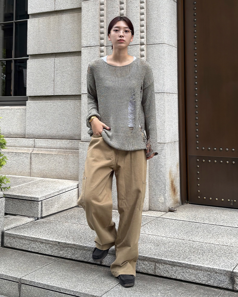 【ビンテージ】made in california サマーニットです。 Vintage style summer sweater「Rodeo」/ヴィンテージスタイル