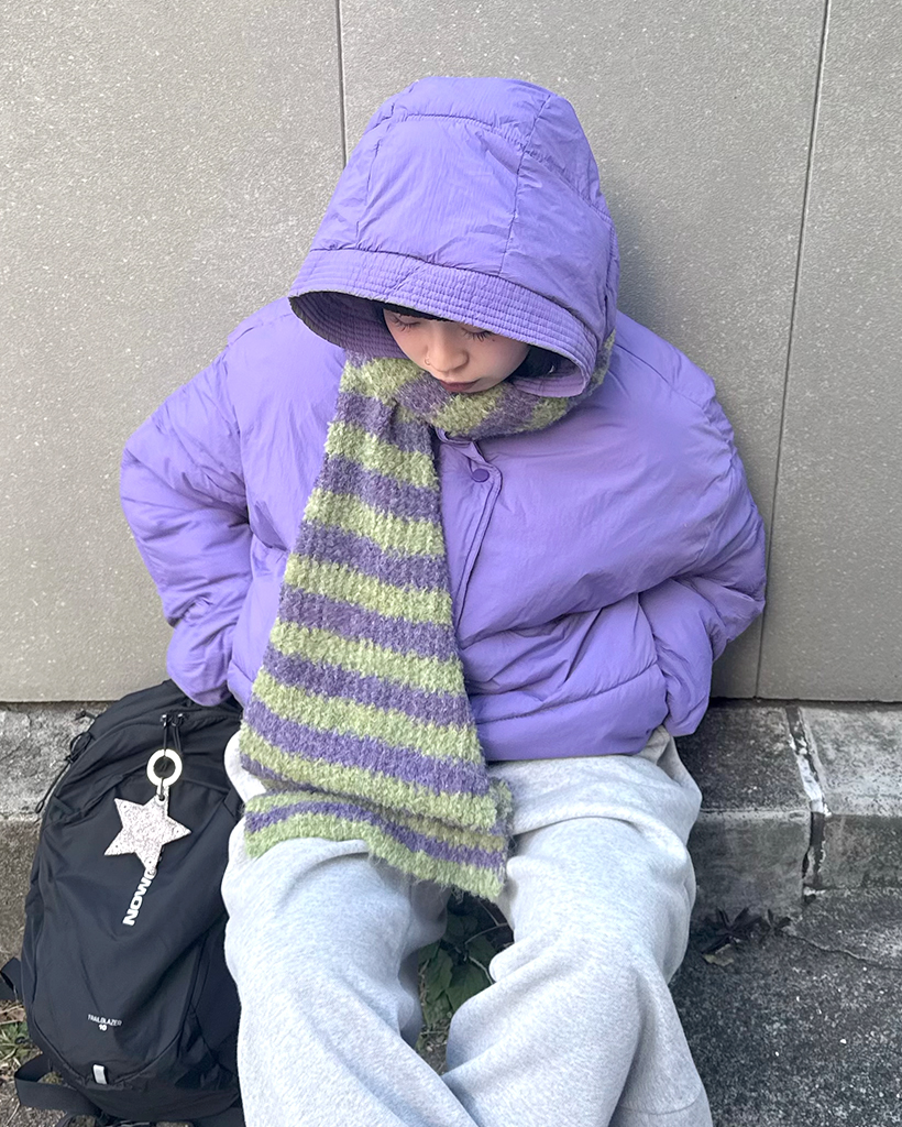 カラーボーダーマフラー