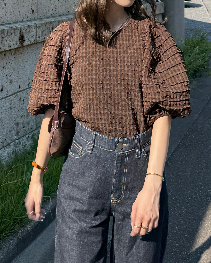 BLACK PEACE NOW　希少　美品　編み上げ　パフスリーブ　ブラック ビッグパフブラウス | ファッション通販サイト NUGU