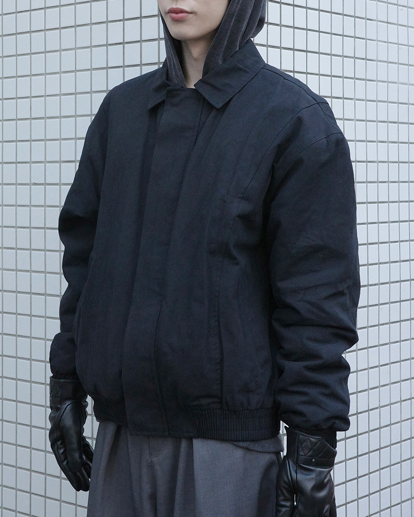 (ユニセックス)コットンキルティングブルゾン