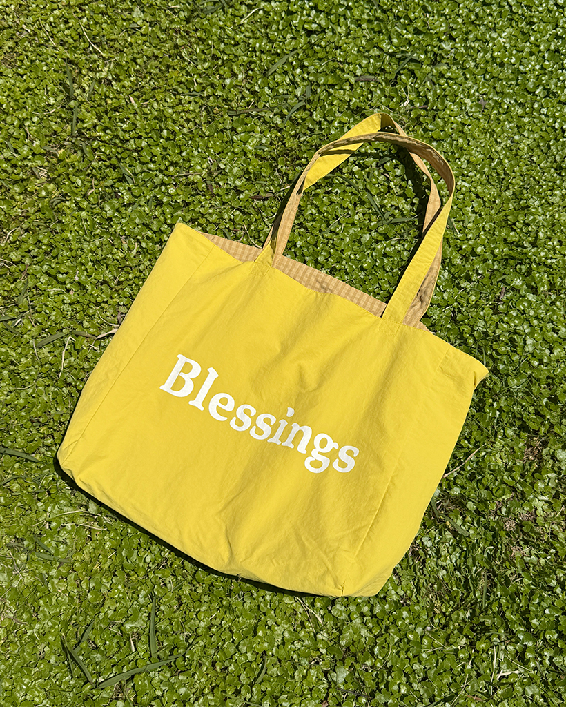 Blessingsレタリングビックトートバッグ