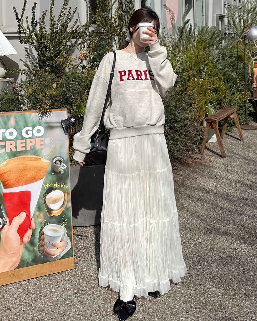 シフォンロングスカート