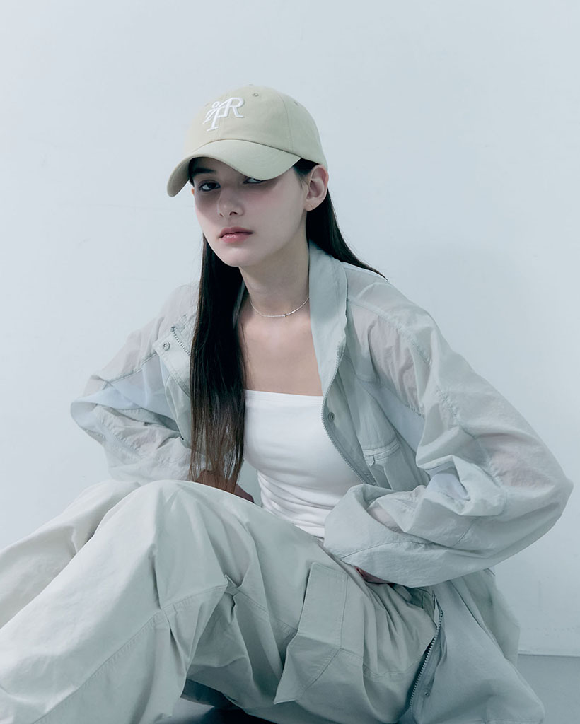 Signature Typo Stitch Cap [BEIGE] | ファッション通販サイト NUGU