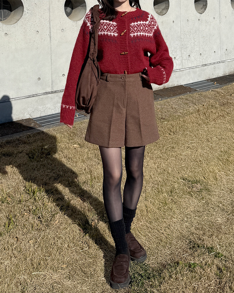 クラシックウールハーフパンツ