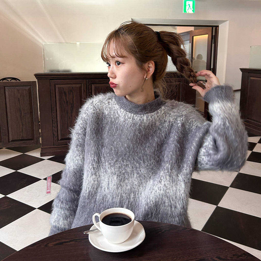 モヘアグラデーションニット | ファッション通販サイト NUGU