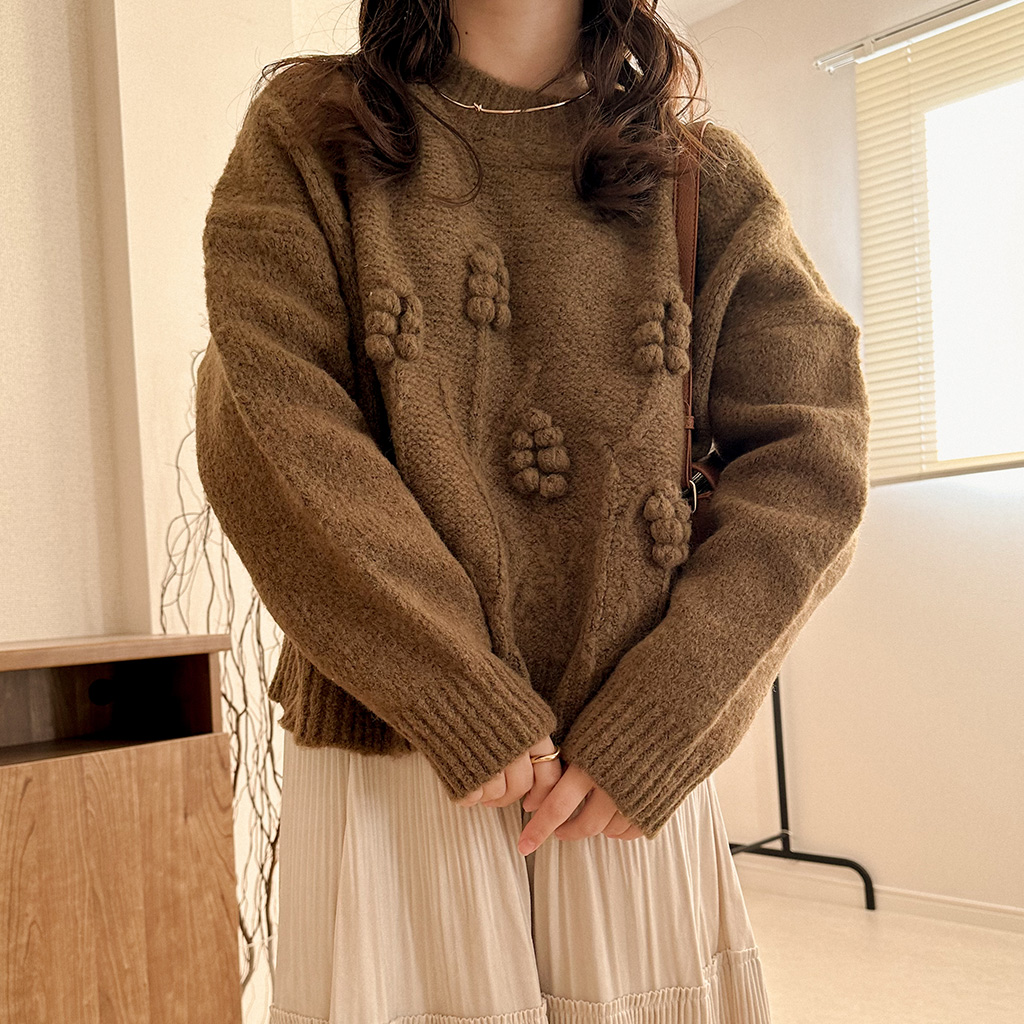 ベルフラワーニット | ファッション通販サイト NUGU