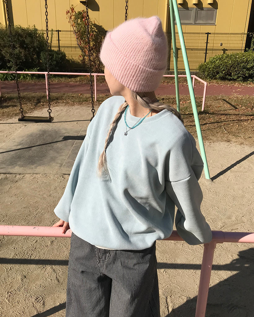 ブランケットフリーススウェット