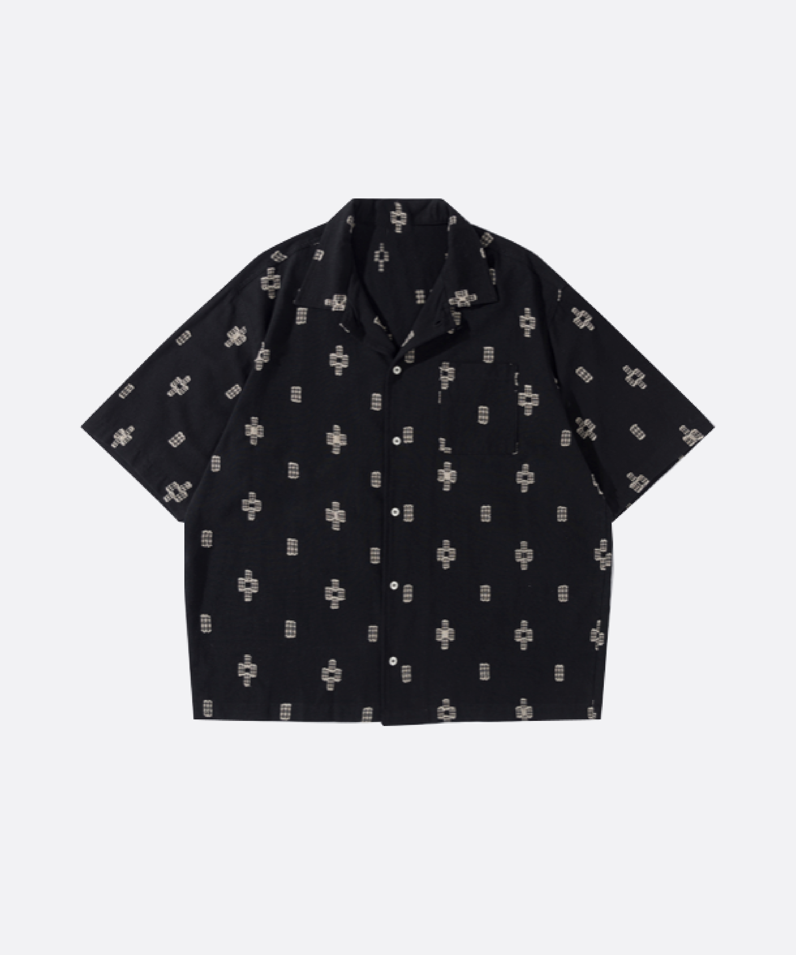 刺繍ブロックシャツ | ファッション通販サイト NUGU