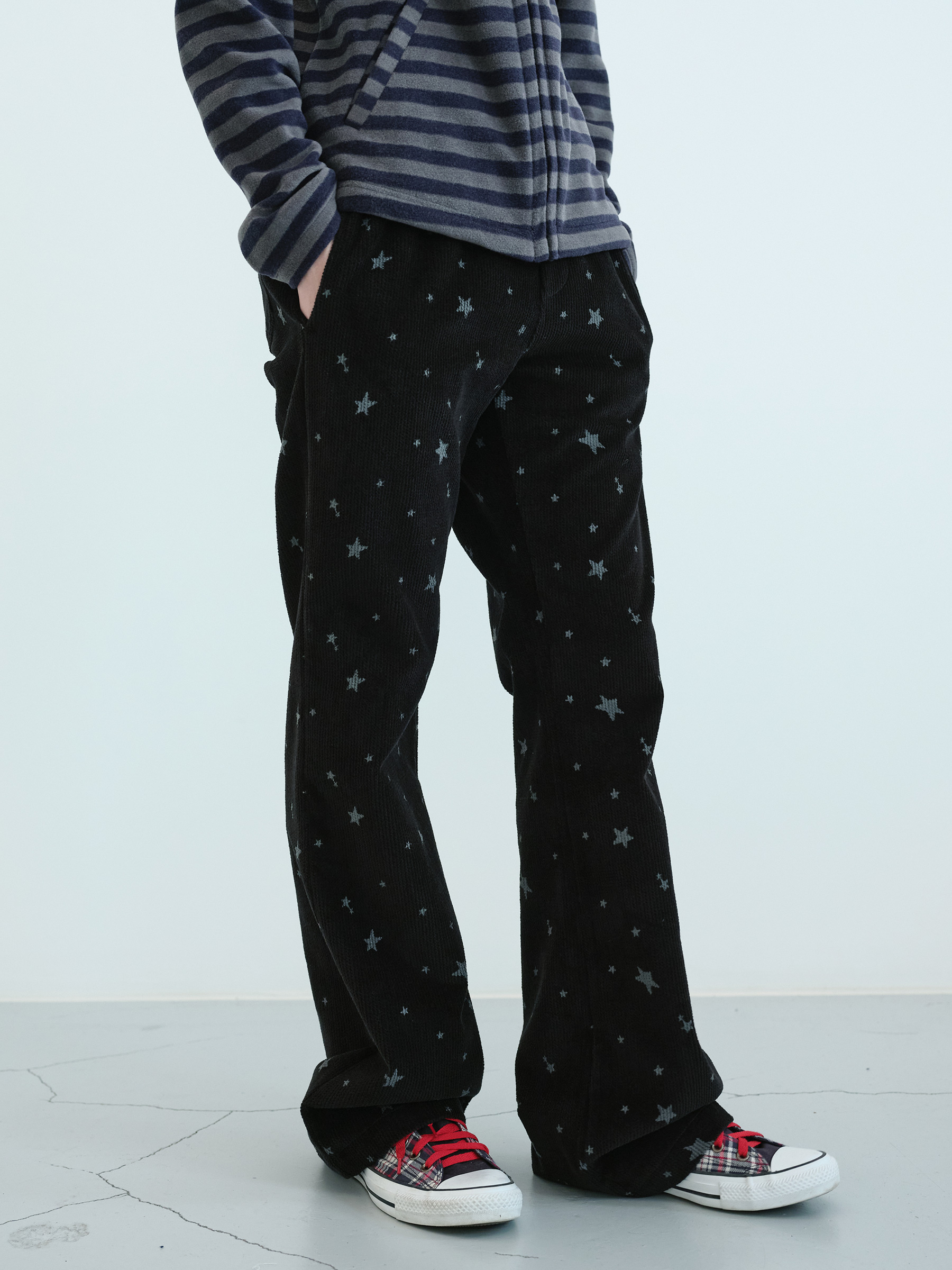 【購入特典】Star Banding Bootcut Pants (Black)