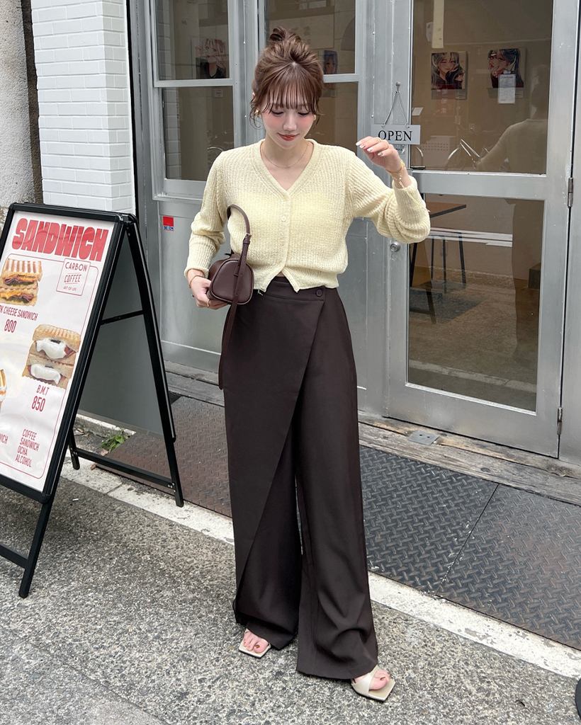 ワンボタンサイドラップポイントスラックス