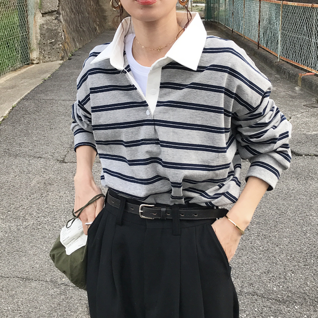 シシクイ　ボーダー　ロンT THE SHISHIKUI シシクイ border ボーダー ロンT - メルカリ