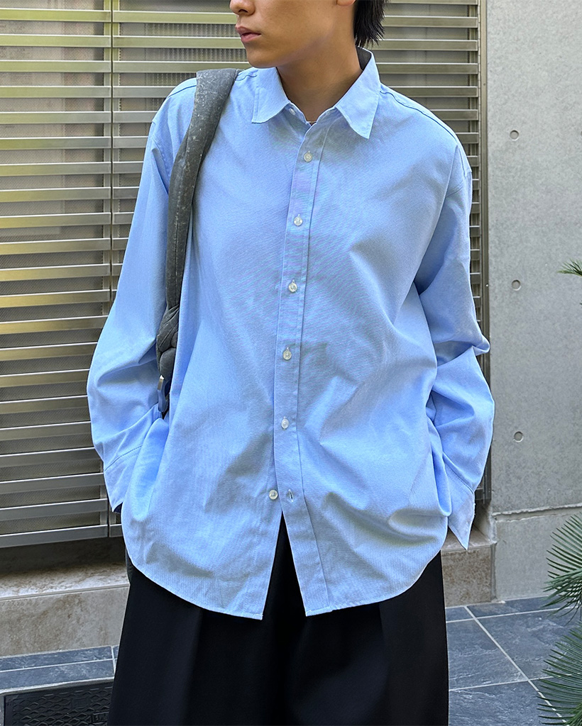 oooページ SILKY ORGANDY OVERSIZED SHIRT / シルキーオーガンジーオーバー