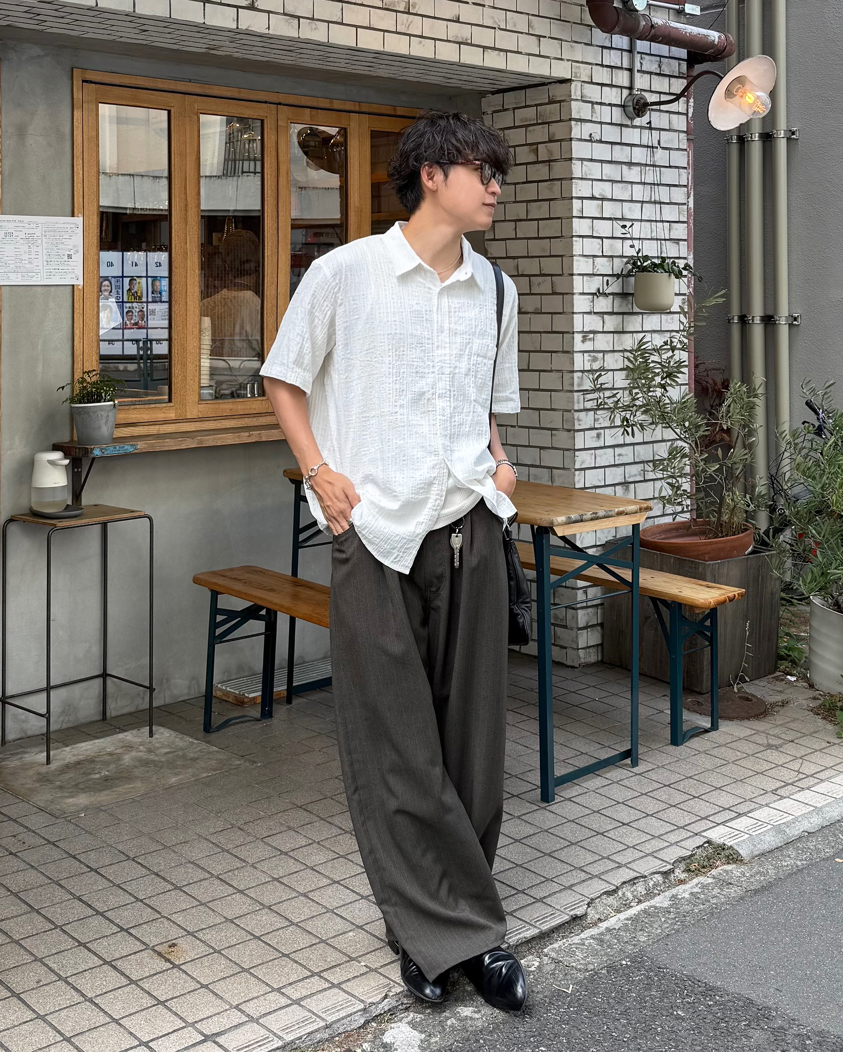 TAO タオ クロップドパンツ 青x白(総柄) M 2012223S0381 clutch | ファッション通販サイト NUGU