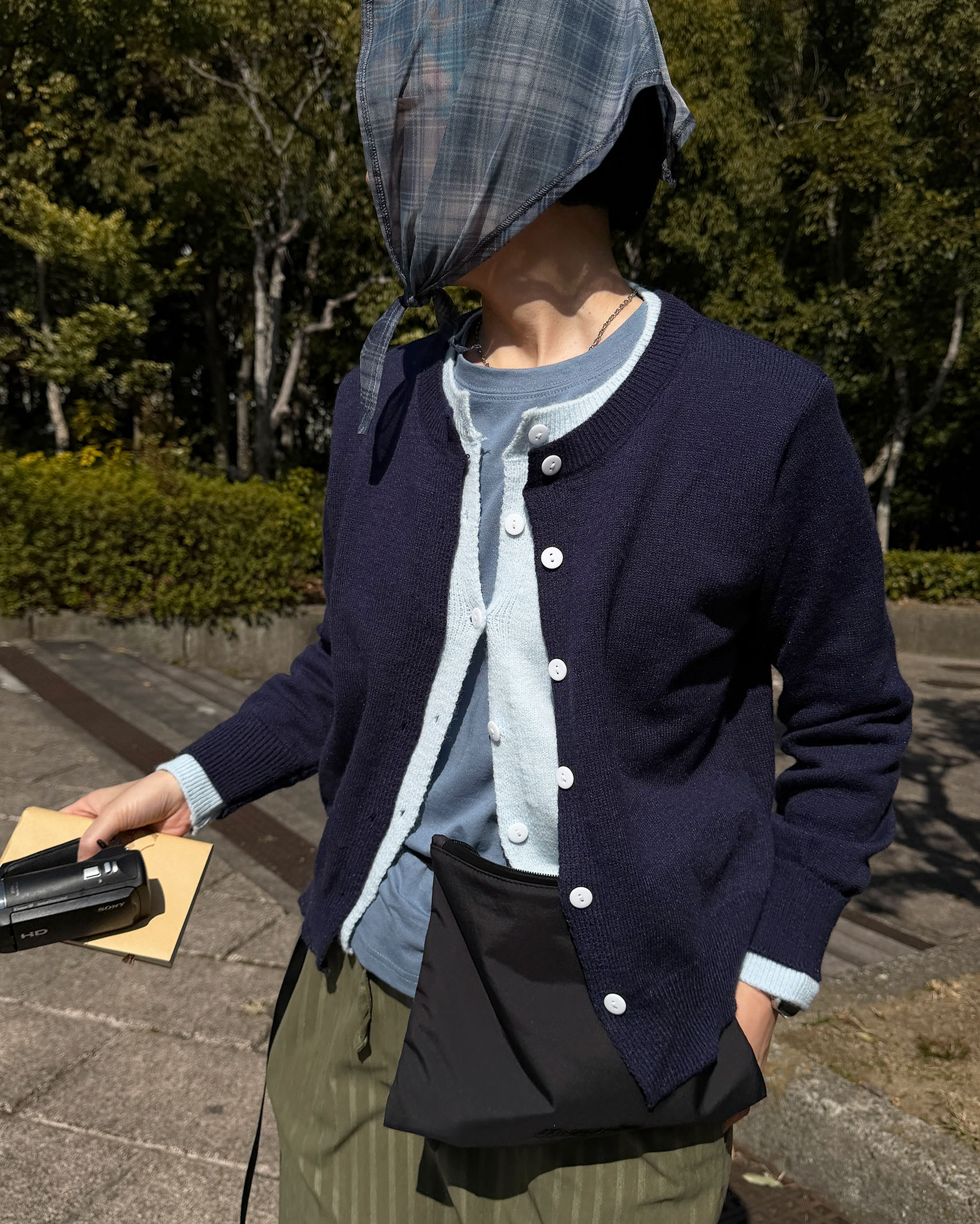 ポイントレイヤードカーディガン