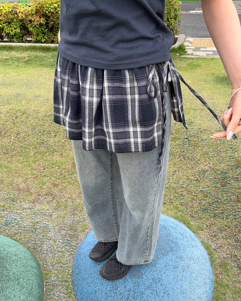 チェックラップスカート | ファッション通販サイト NUGU