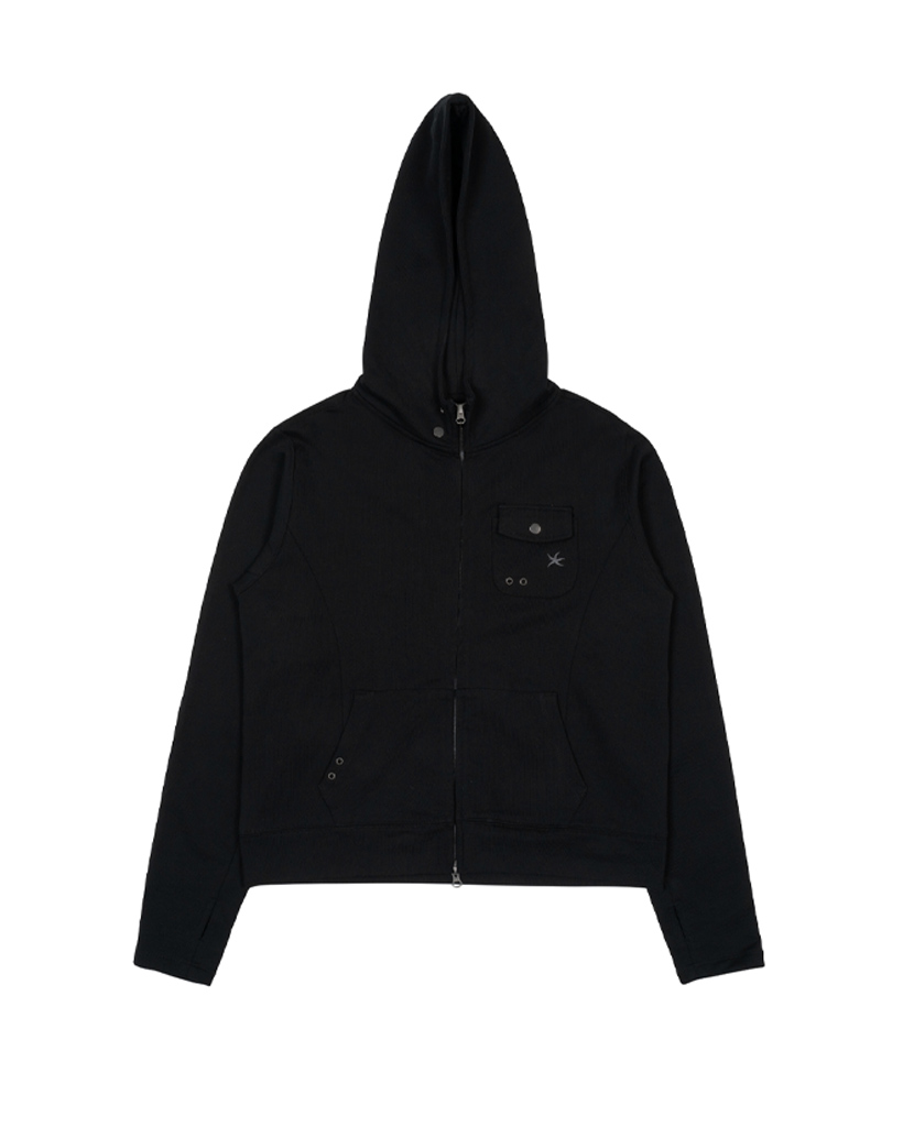 TCM easy pocket hooded zip-up (black) | ファッション通販サイト NUGU