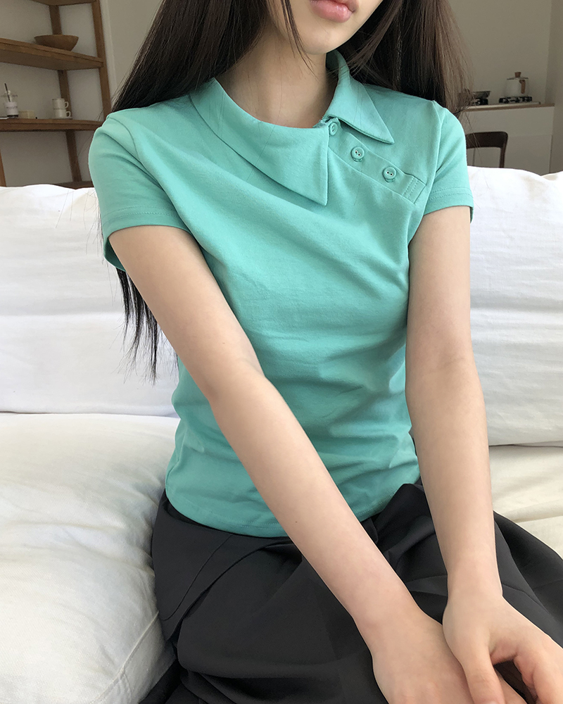 ポロアンバランスポイント半袖Tシャツ