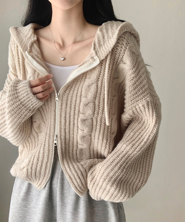 ツイストバルーン2WAYニットパーカー | ファッション通販サイト NUGU