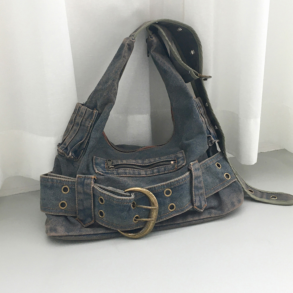 DIESEL DAMAGED DENIM BAG デニム トートバッグ y2k DIESEL デニムトートバッグ