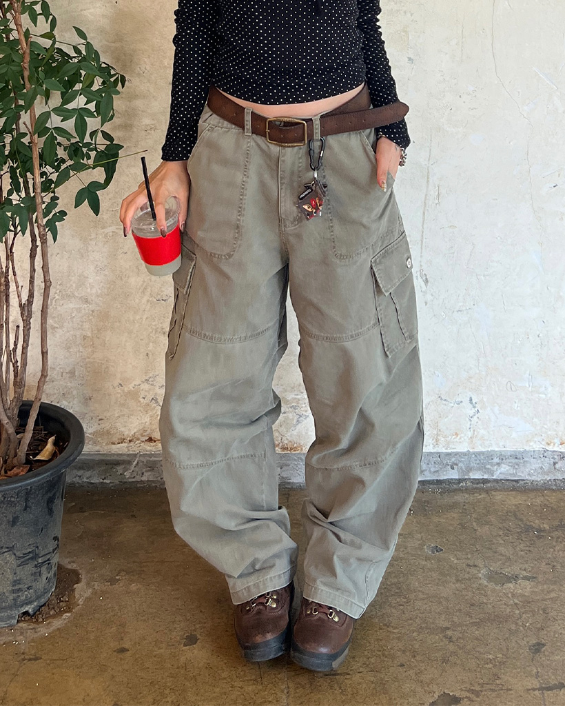 ウォッシュドラップカーゴパンツ