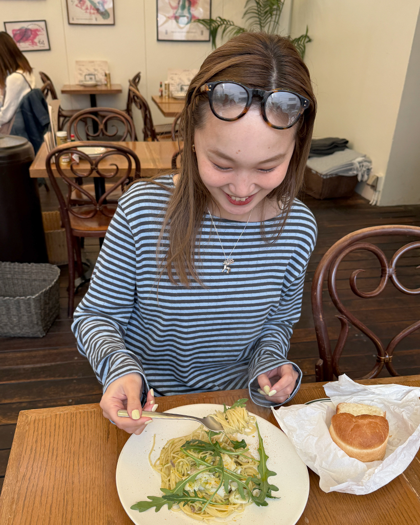 ボートネックボーダーロングTシャツ