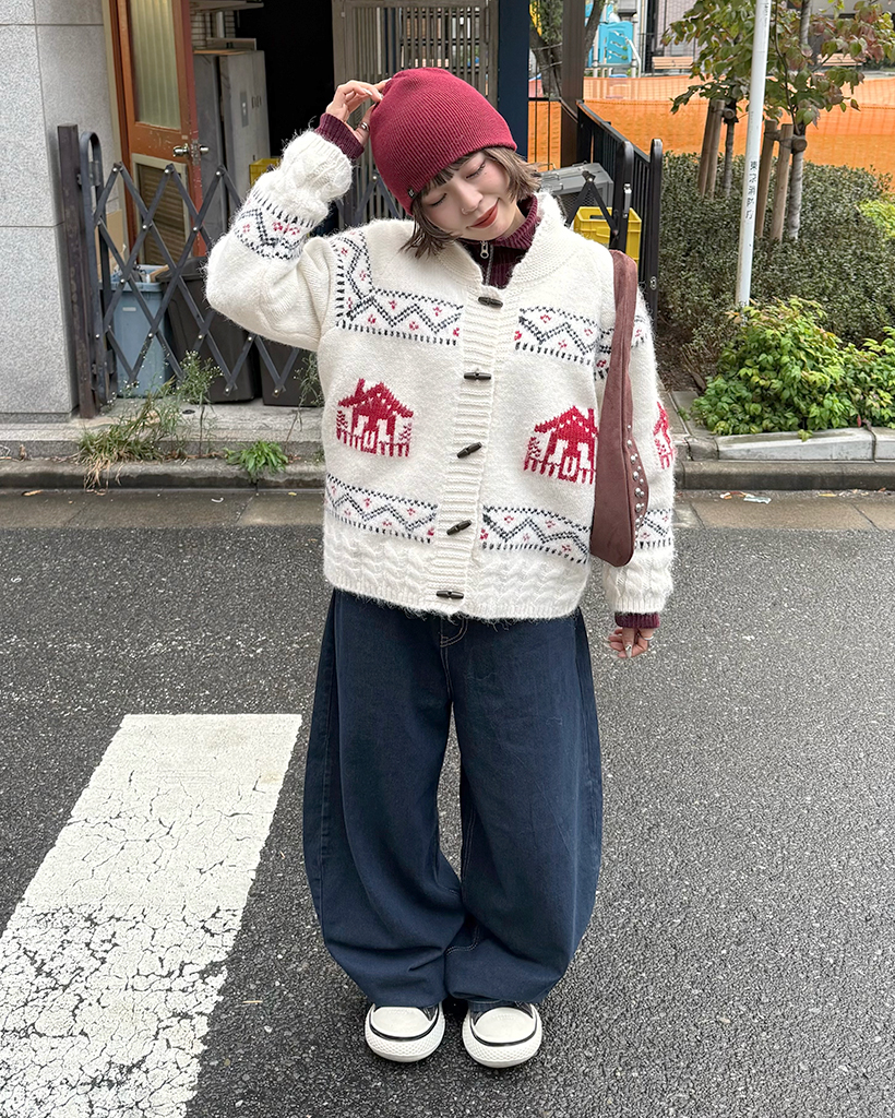 ハウスノルディックダッフルカーディガン