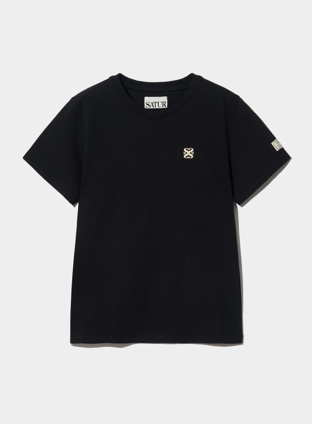 W) Apero Crop Ringer T-Shirt - Black | ファッション通販