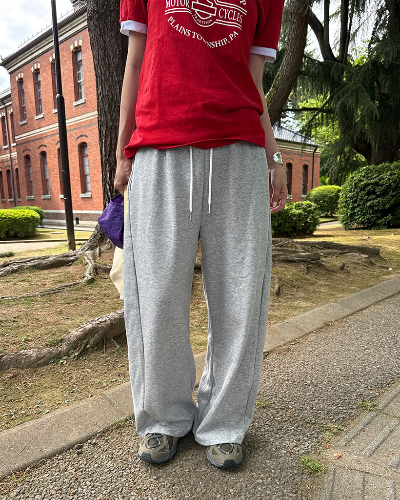 サイドタックレイヤードイージーパンツ