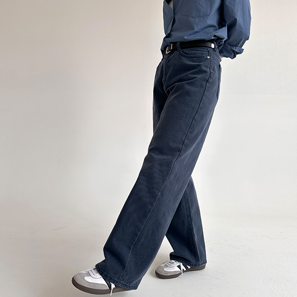 のんち PING APPAREL】全方向ストレッチスパンライクチノワイドパンツ