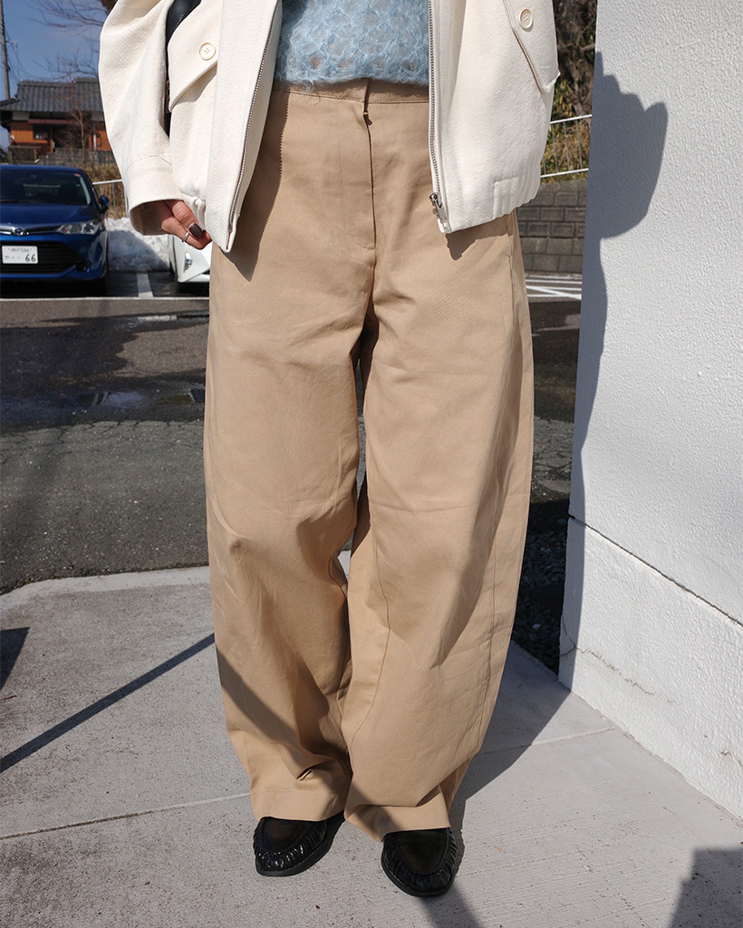 サイドパネルコットンパンツ