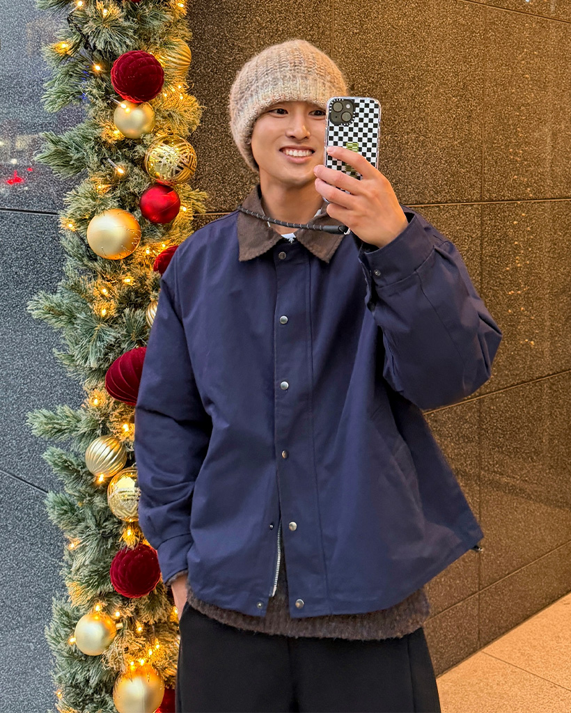 コーデュロイカラーワークジャケット