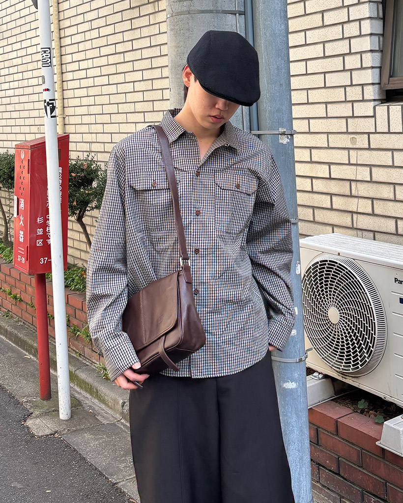 チェックシャツジャケット