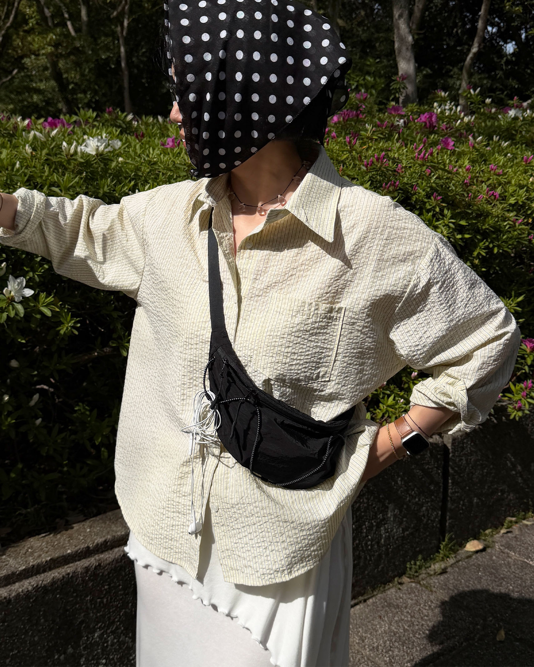 スプリングストライプシャツ