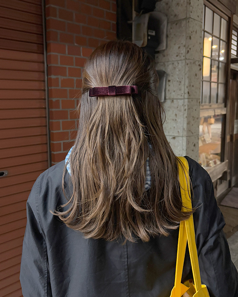 ベルベットリボンピン