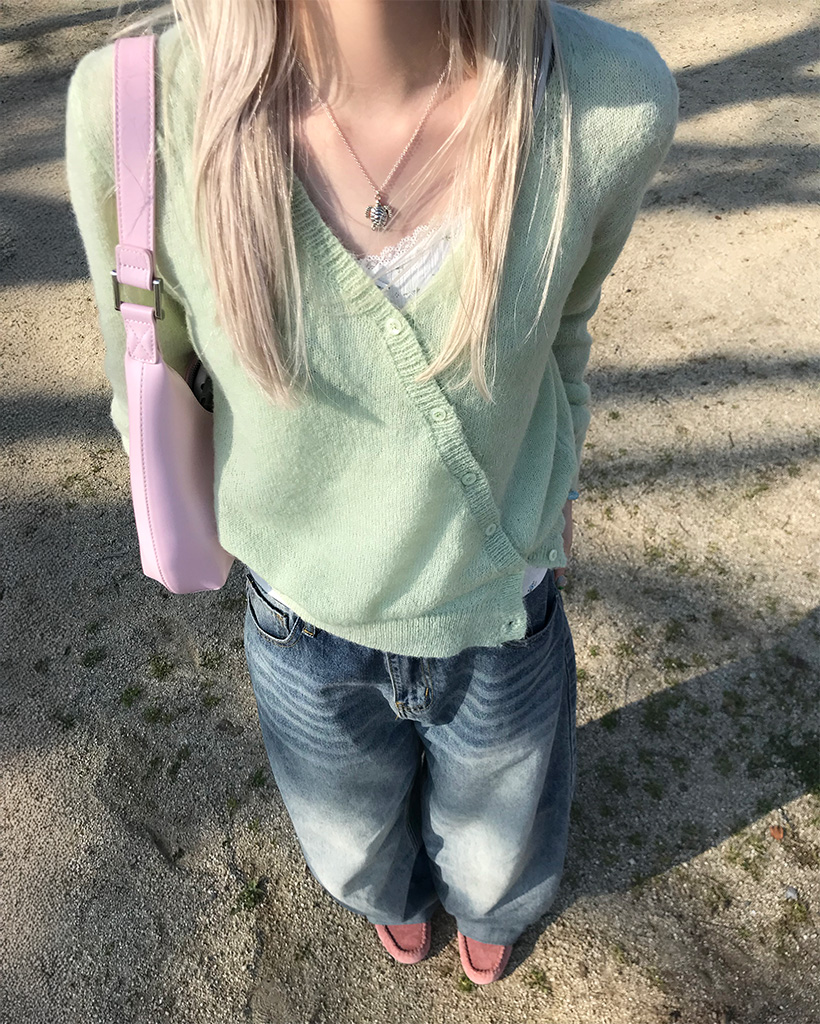 シースルーカーディガン