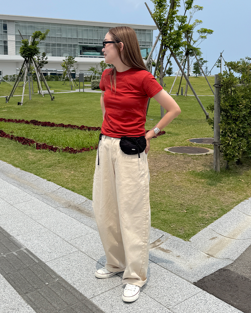 コットンワイドパンツ