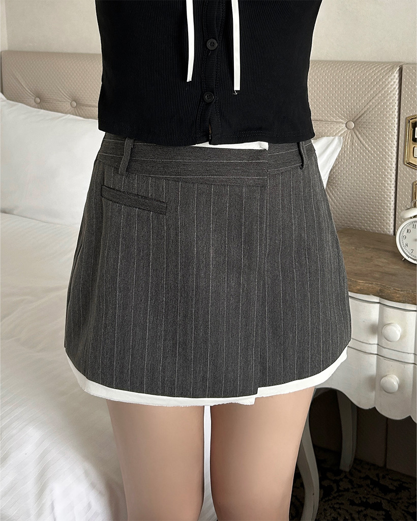 ◎専用　新品未使用　正規品　open yy カットアウト スカート cepo デニムスカート 「セットアップ対応」マルチレイヤーデニム